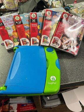 LeapFrog LeapPad Bundle 6+ Books Nemo Cars SpongeBob Tested Works PreK–3rd
